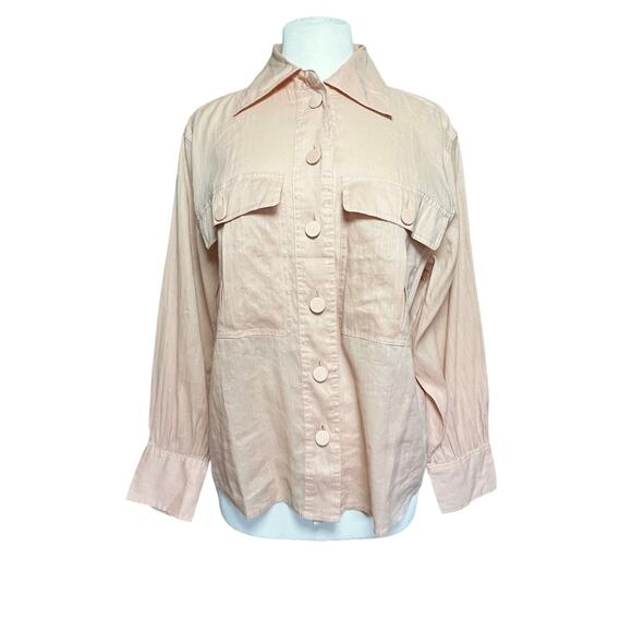 Madewell Tops - NWT MADEWELL Women’s Antique Coral Utility Pocket Button Front Top